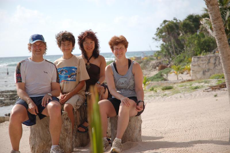 Family at Half Moon Bay