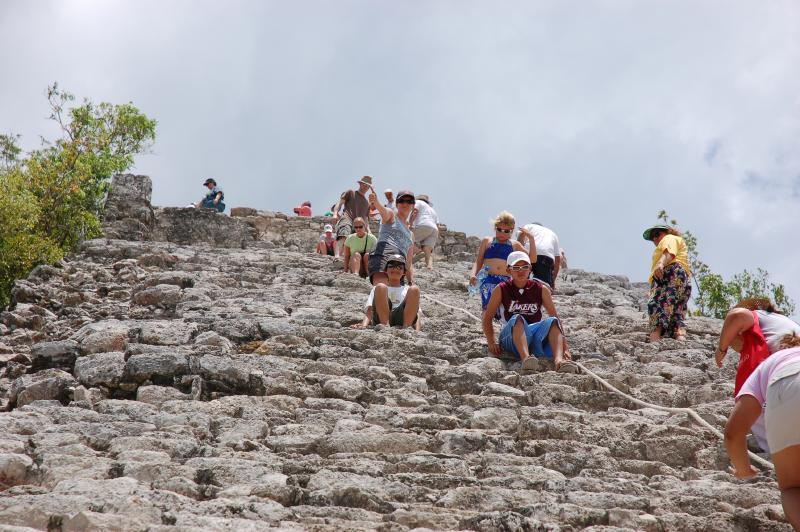 Coba: Descending the pyramid