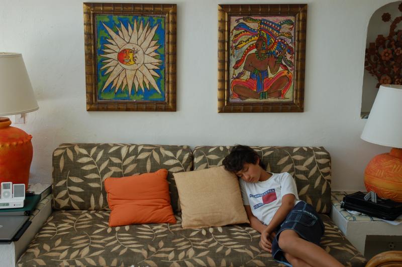 Marcus in casita siesta